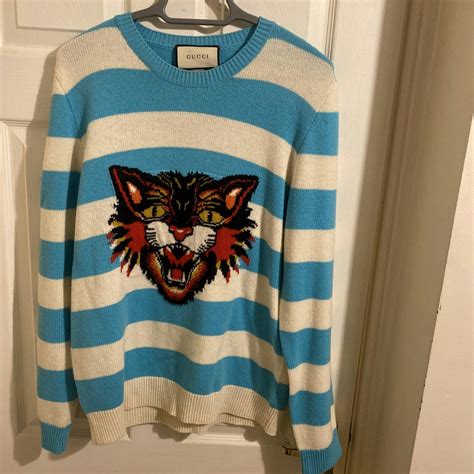 gucci angry cat sweater replica|cashmere sweater gucci.